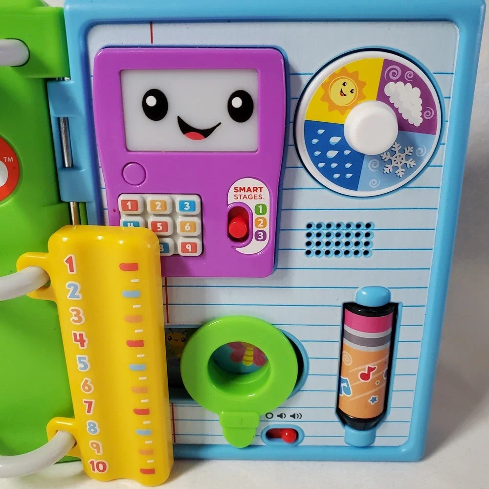 Fisher-Price 123 Schoolbook Learning Toy GWT66 Blue Green Ages 6-36 Months